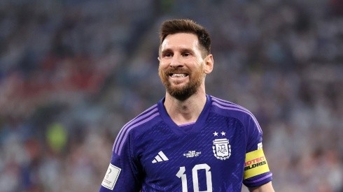 Lionel Messi at the Qatar 2022 World Cup with Argentina