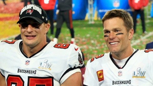Tom Brady and Rob Gronkowski with the Tampa Bay Buccaneers