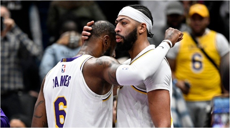 LeBron James y Anthony Davis (Foto: Greg Fiume | Getty Images)