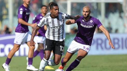 Juventus y Fiorentina en acción.