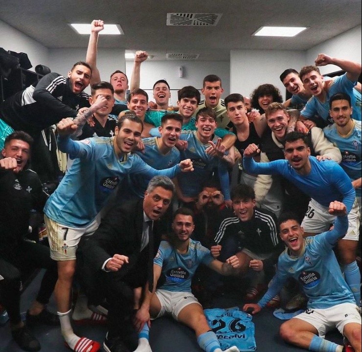 Clemente Montes estuvo en el banco en el pasado partido del Celta B | Foto: Instagram 