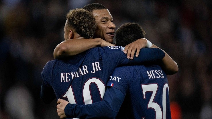 Mbappé. Messi, Neymar