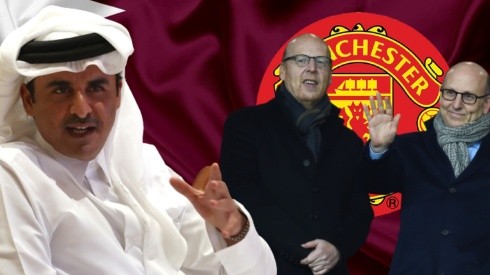 Emir de Qatar, Glazers y Manchester United.