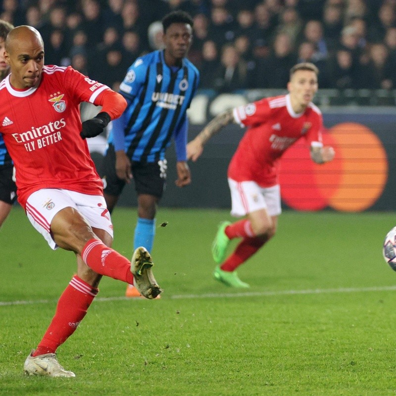 Benfica golpeó primero en la serie ante Brujas y jugará en ventaja en Portugal