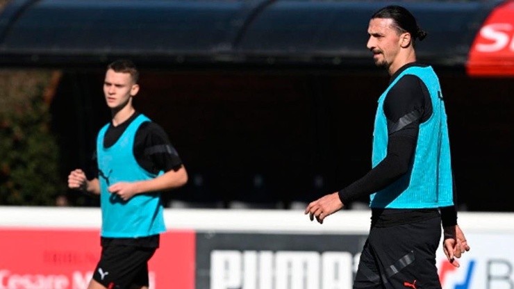 Maximilian y Zlatan Ibrahimovic.