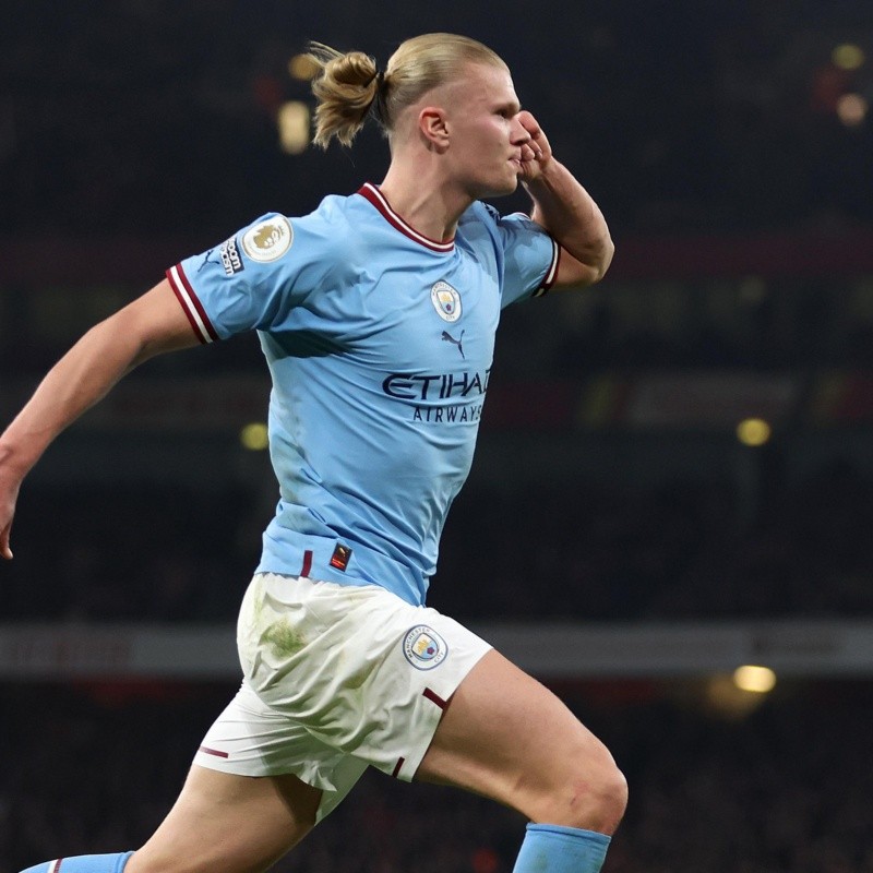 Erling Haaland alcanzó una cifra récord del Kun Agüero en Manchester City