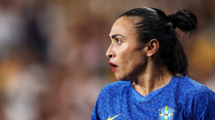 Foto: (Mark Kolbe/Getty Images) - Marta foi o destaque da Seleção Brasileira Feminina nesta quinta (16)