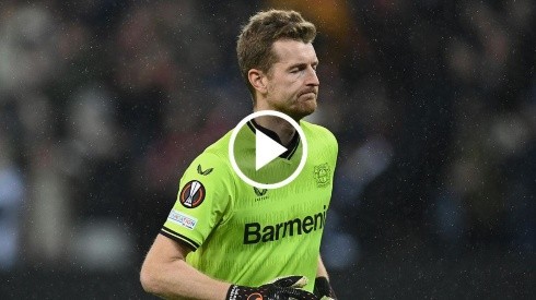 Lukas Hradecky arquero de Bayer Leverkusen.