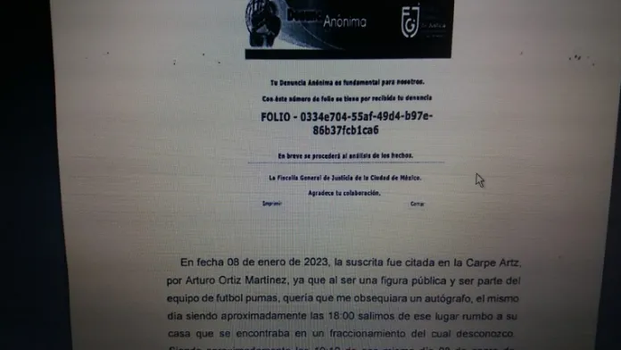 Denuncia al Palermo Ortíz | Twitter