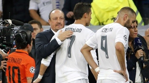 Rafael Benitez and Cristiano Ronaldo