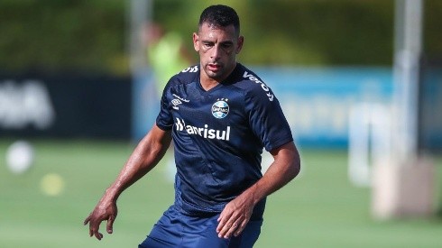 Foto: (Lucas Uebel/Grêmio FBPA) - Diego Souza não foi relacionado pelo Grêmio para o jogo contra o São Luiz