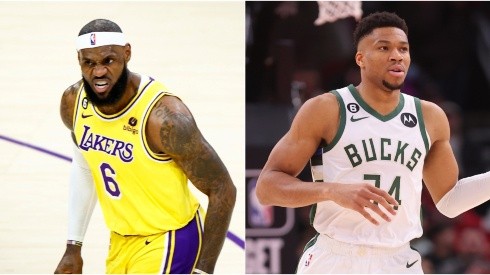 LeBron James and Giannis Antetokounmpo, the captains of the two teams of the 2023 All-Star Game