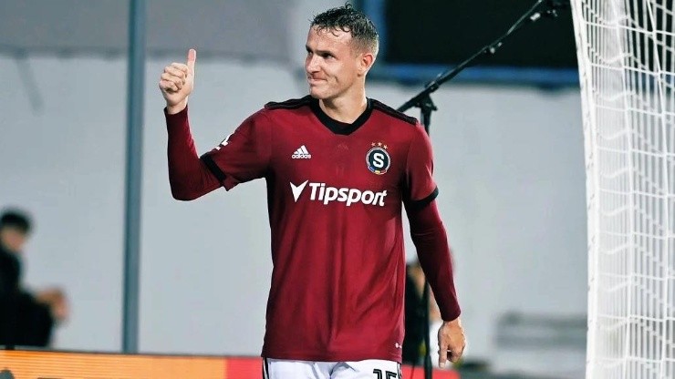 Jakub Jankto en el Sparta Praga vs. Jablonec.