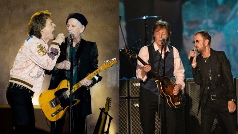 Los Rolling Stones y los ex Beatles