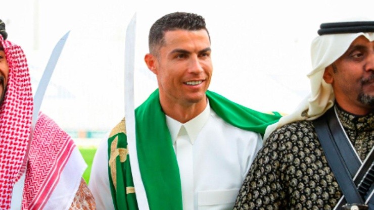 Cristiano Ronaldo en la festividad árabe.