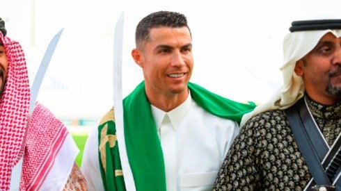 Cristiano Ronaldo en la festividad árabe.