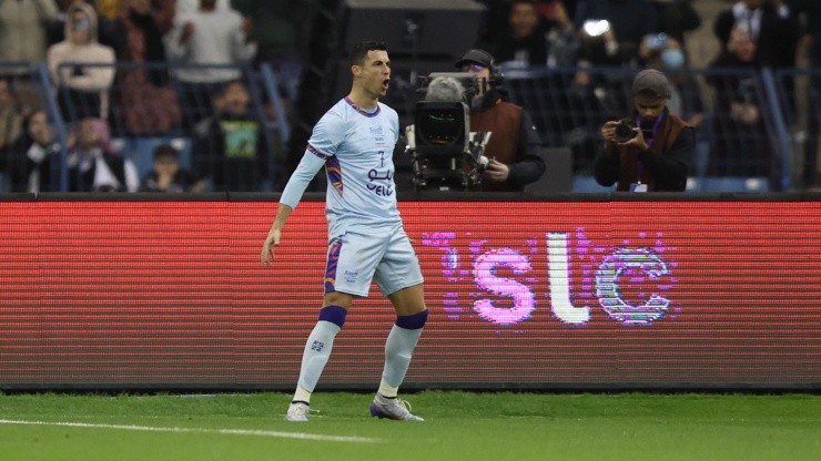 Cristiano Ronado en festejo de gol.