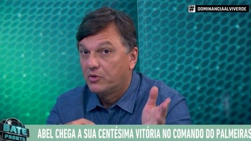 Foto: Reprodução/Jovem Pan - Mauro Cezar não poupou críticas ao trabalho de Luxemburgo no Palmeiras para defender Vítor Pereira hoje no Flamengo