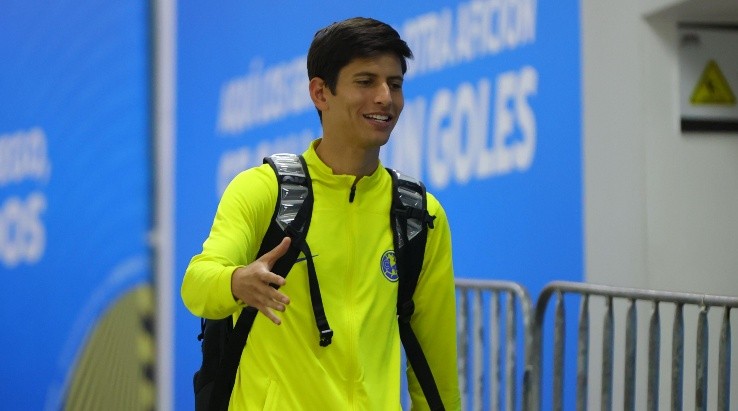 Ciudad de Mexico, 7 de enero de 2023. Jürgen Damm, durante el partido de la jornada 1 del torneo Clausura 2023 de la Liga BBVA MX, entre las Águilas del America y los Gallos Blancos del Queretaro, celebrado en el Estadio Azteca. Foto: Imago7/ Eloisa Sánchez