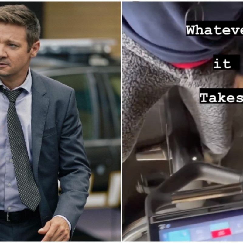 Jeremy Renner aparece se exercitando após grave acidente