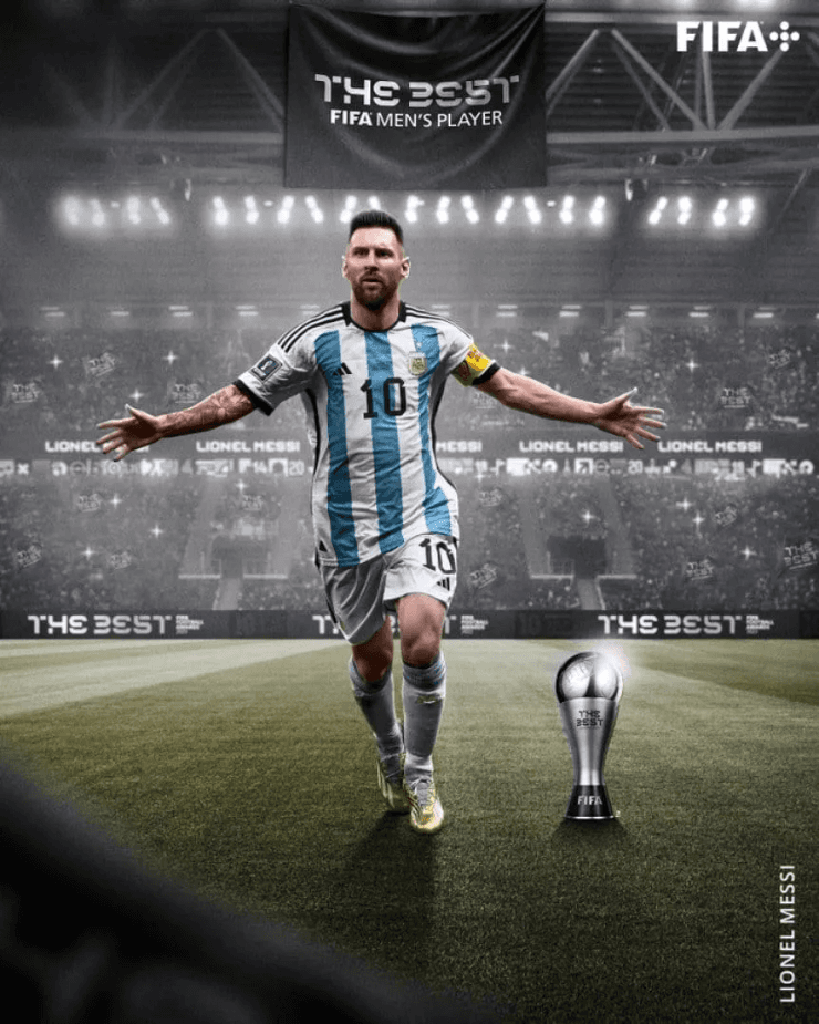 Messi, el ganador del The Best.