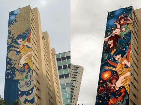 Genshin Impact recebe mural gigante em São Paulo