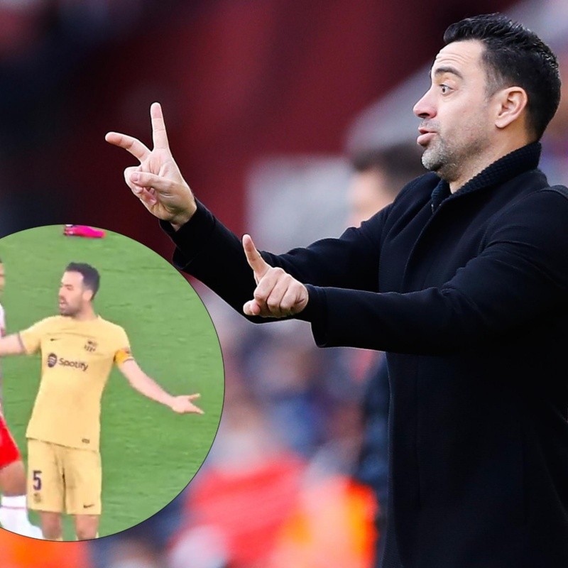 No se vio en TV: la discusión entre Xavi Hernández y Sergio Busquets