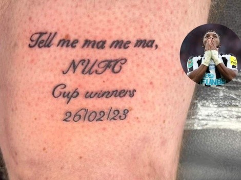 Hincha se tatuó "Newcastle campeón" y ahora se burlan de él