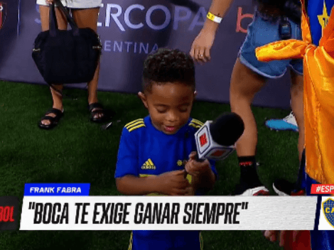 ¿Quién es Derek, el mini-Fabra que fue viral en la Supercopa Argentina?