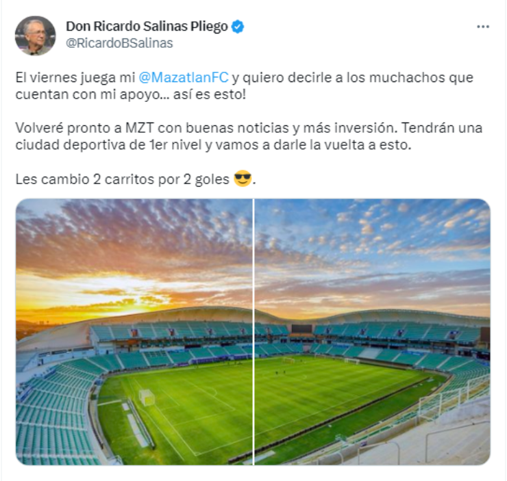 Créditos: @RicardoBSalinas