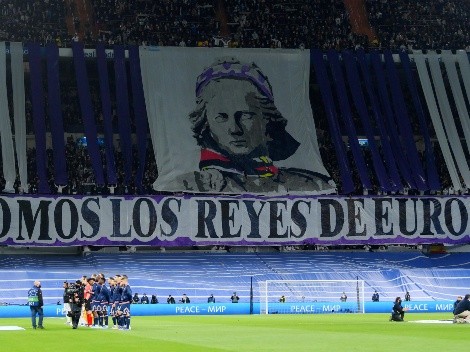 ¿Por qué hay una lona en la tribuna detrás de uno de los arcos del estadio del Real Madrid?