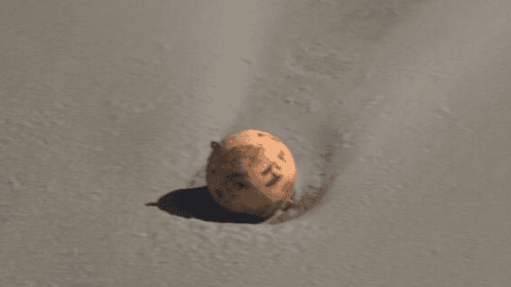 Así fue como encontraron la esfera en la playa