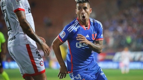 Leandro Fernández marcó en la U, pero no quedó contento con el resultado azul.