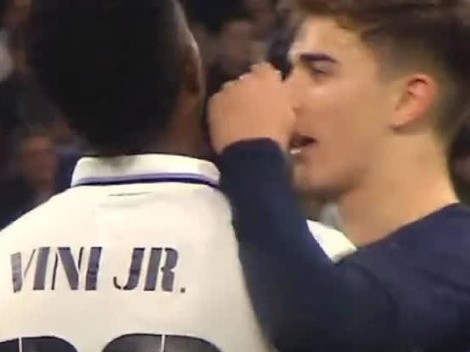 "Você é um..."; TV flagra momento em que Gavi xinga Vini JR em Real x Barça