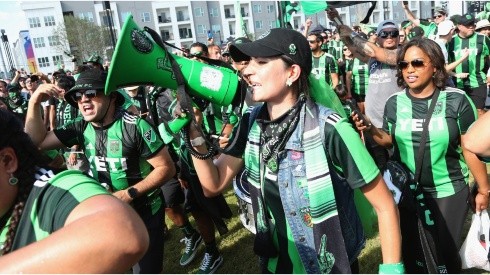 Austin Fc fans attend the inaugural home game