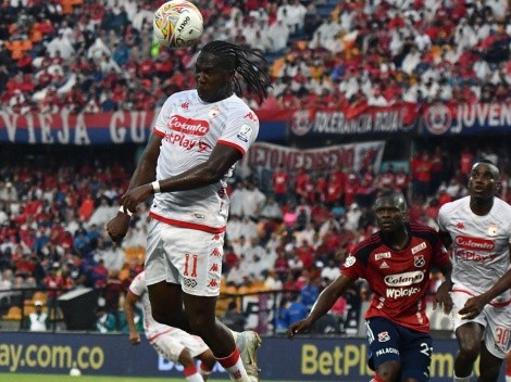 Amargo regreso de Rodallega al fútbol colombiano: nada que arranca con Santa Fe