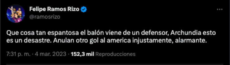 Felipe Ramos Rizo | Twitter