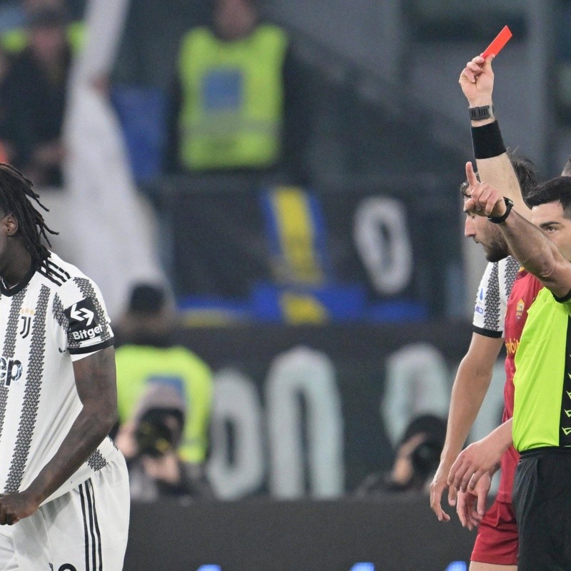 INSÓLITO: Moise Kean expulsado a 40 segundos de entrar a la cancha