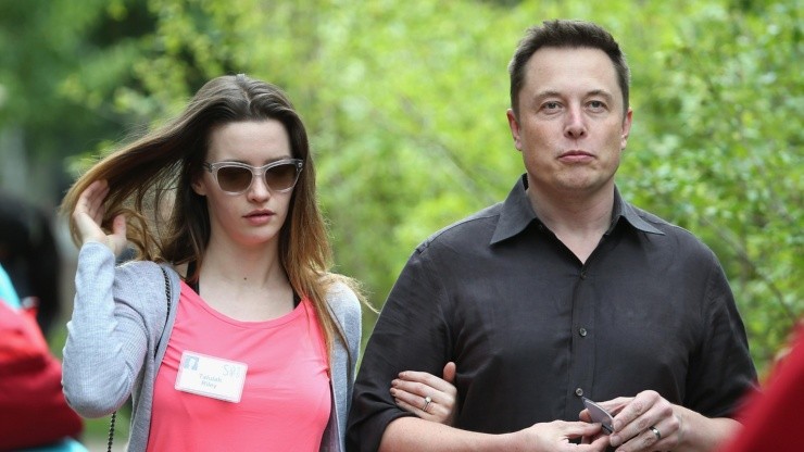 Elon Musk y la actriz Talulah Riley, su segunda esposa.