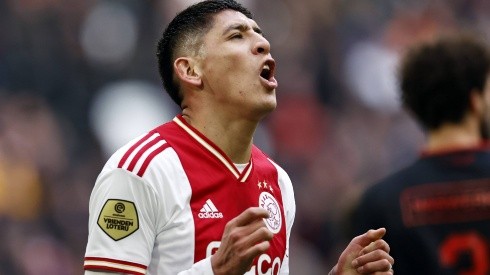 AMSTERDAM - Edson Alvarez of Ajax reacts during the Dutch premier league match between Ajax Amsterdam and NEC Nijmegen a