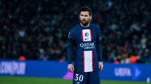 Lionel Messi, en el partido de ida ante Bayern Múnich en París.