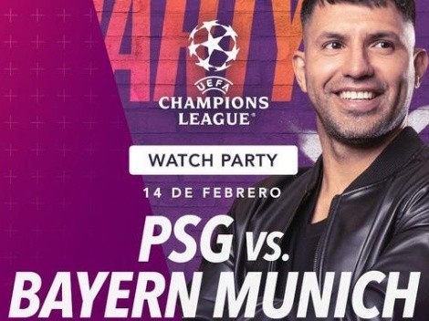 Cómo y dónde ver el Watch Party del Kun Aguero en Bayern vs PSG