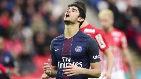 Gonçalo Guedes, durante su paso por PSG en 2017.