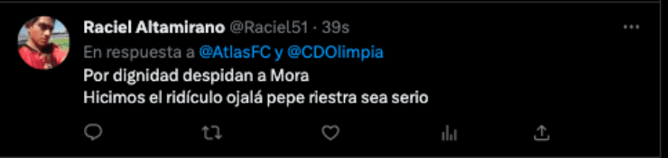 Publicaciones contra Benjamín Mora | Twitter