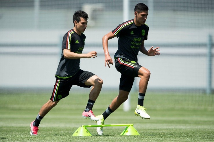 Edson Álvarez y Chucky Lozano