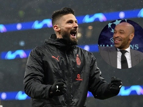 Los hinchas de Arsenal sonríen: el imperdible reencuentro entre Henry y Giroud tras el triunfo de AC Milan