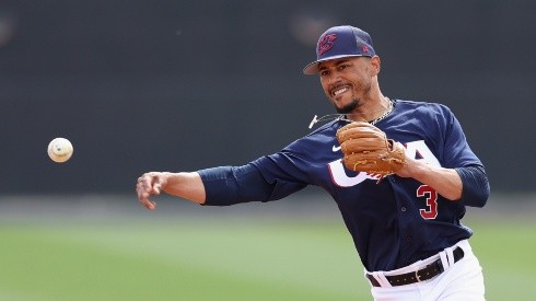 Mookie Betts with Team USA