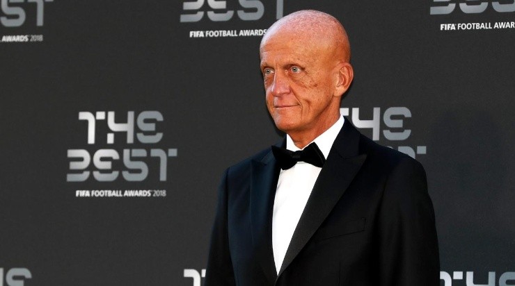 Former referee Pierluigi Collina arrives on the Green Carpet ahead of The Best FIFA Football Awards at Royal Festival Hall on September 24, 2018 in London, England. (Photo by Dan Istitene/Getty Images)