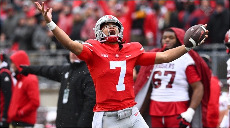 Stroud con Ohio State. (Getty Images)