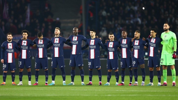 PSG en formación.